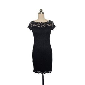 Rags to Wishes NWT Lace Cap-Sleeve Dress, Sz S, PTP: 14in